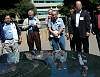 Tours and Sightseeing: Participants in front of sundial